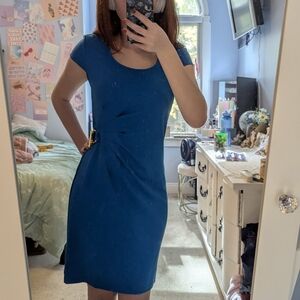 Spense Teal Midi Dress